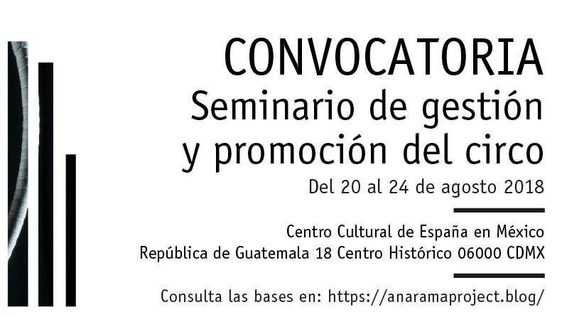 Seminario de gestión y promoción para el circo
